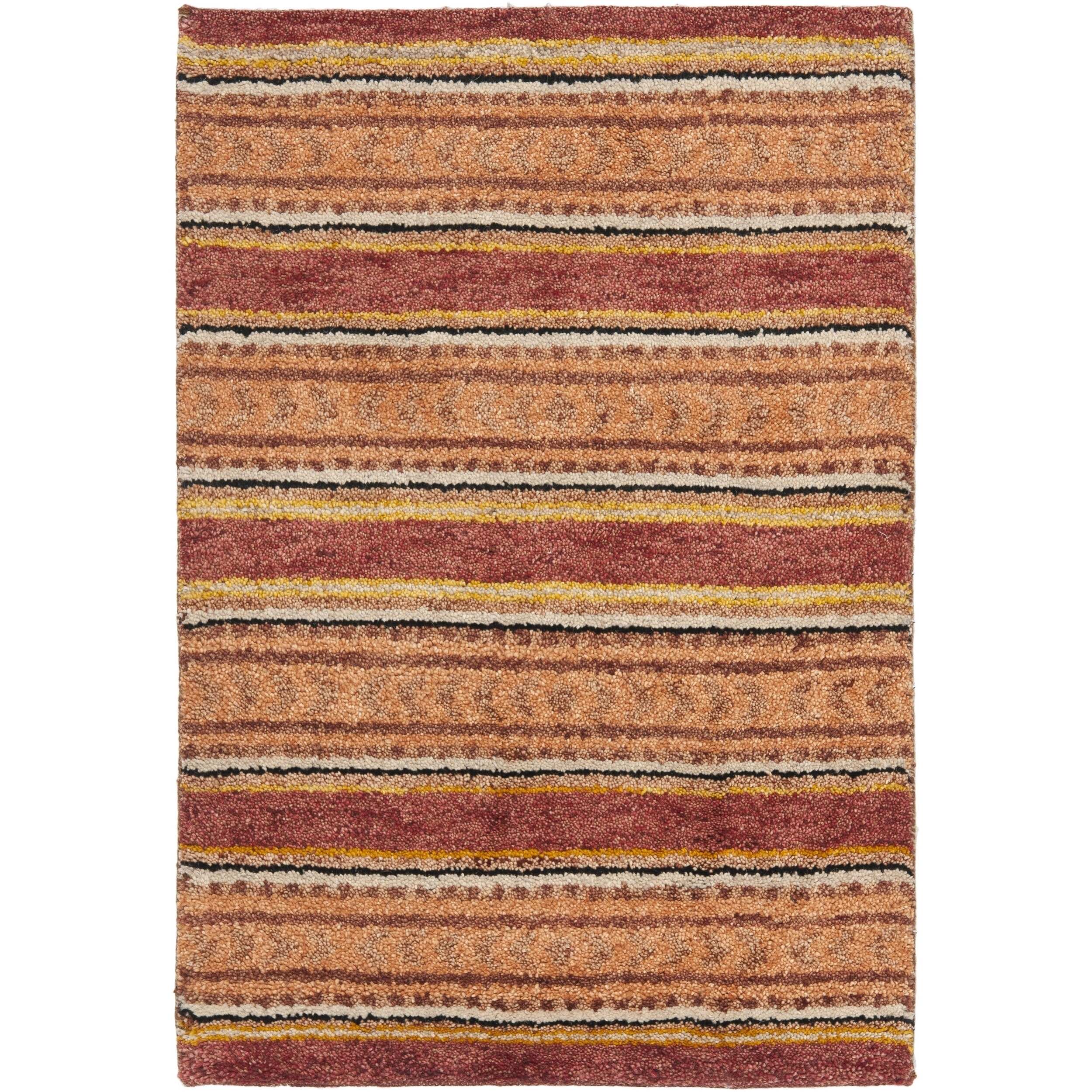 Safavieh Hand knotted Selaro Geometric pattern Multicolored Wool Rug (5 X 8)