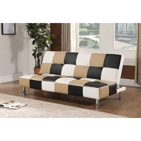 Shop K B Multi Color Klik Klak Sofa Bed Overstock 8398377