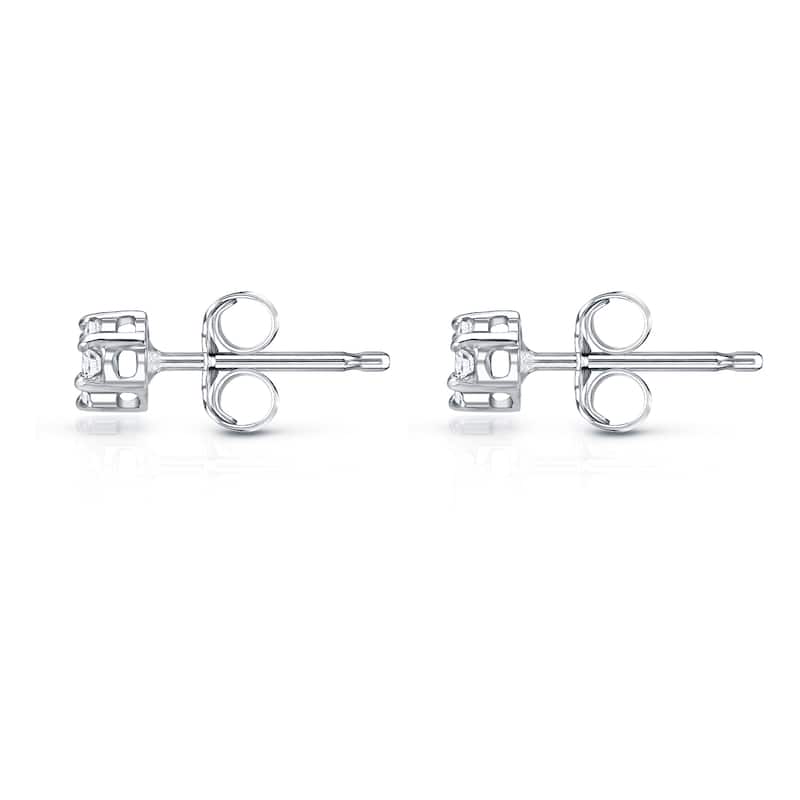 Auriya 14k White Gold 1/4ct TDW Diamond Composite Stud Earrings