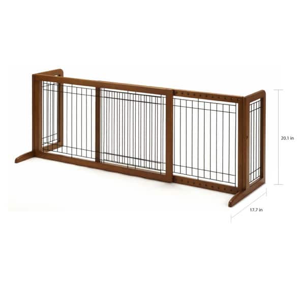 Richell Freestanding Wood Adjule Pet Gate Free Richell Freestanding Wood Adjule Pet Gate Free