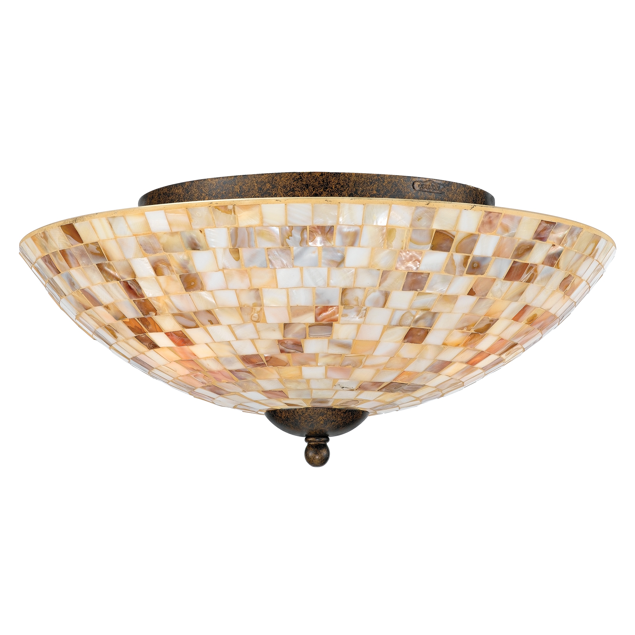 Quoizel 'Monterey Mosaic' 3 light Flush Mount Quoizel Flush Mounts