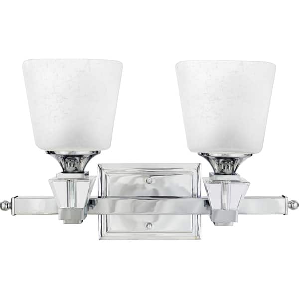 slide 2 of 2, Quoizel 'Deluxe' Two-light Bath Fixture