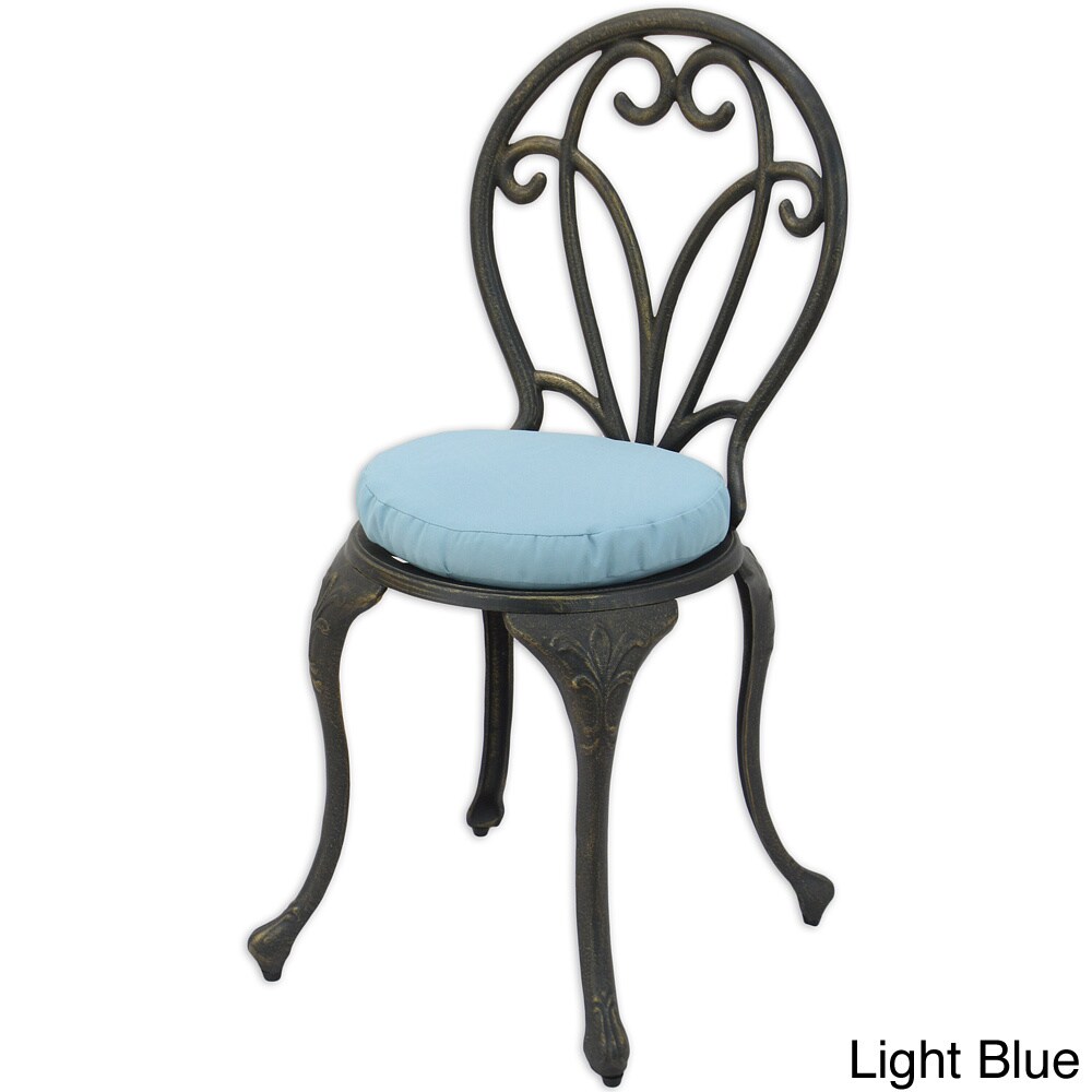 Shop Black Friday Deals On Somette 14 Inch Round Outdoor Foam Chair Cushion Set Of 2 Overstock 8399407