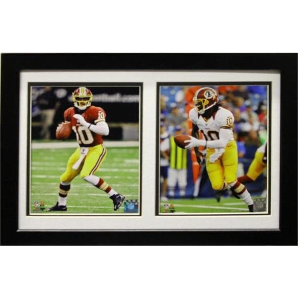 Washington Redskins Robert Griffin III 12 x 18 Custom Framed Double Print