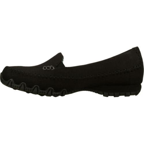 Women's Skechers Relaxed Fit Bikers Cross Walk Black Skechers Slip ons