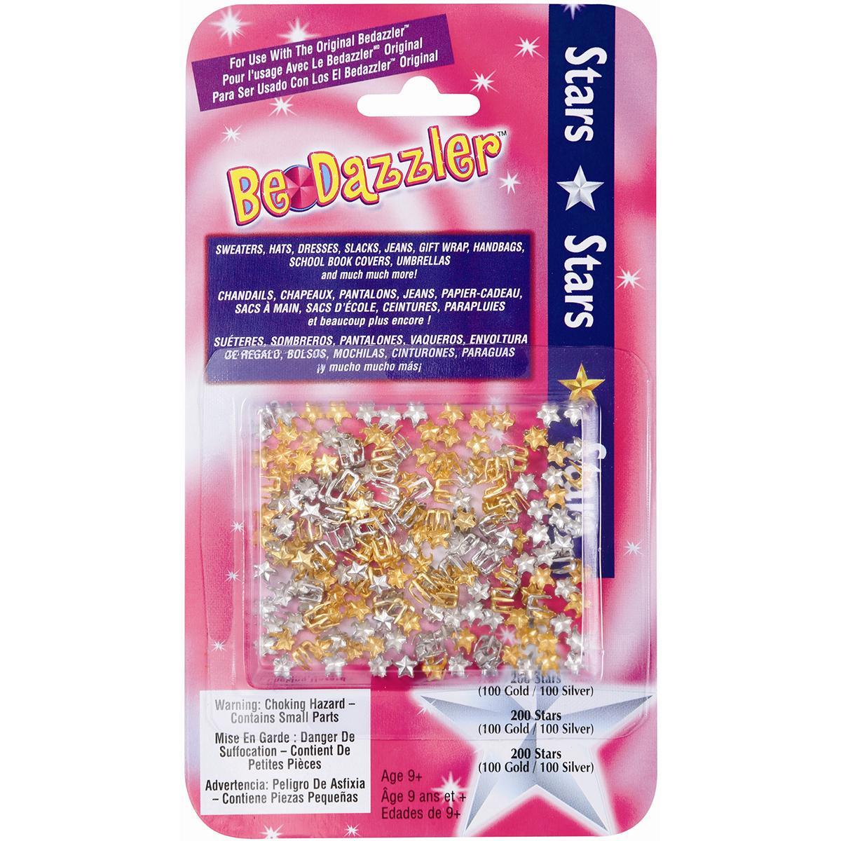 Be Dazzler Stud Refill 200/pkg  Stars Gold and Silver