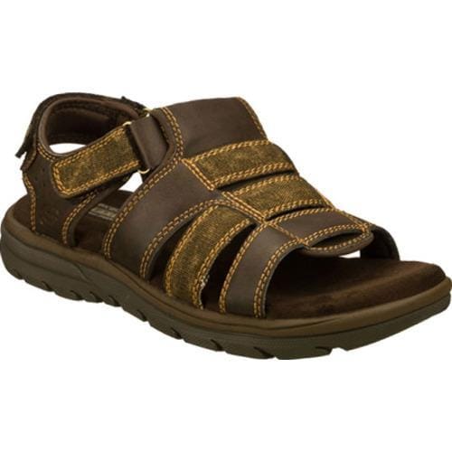 Men's Skechers Relaxed Fit Supreme Equipt Brown Skechers Sandals