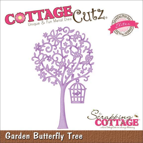 Cottagecutz Elites Die 3 X4.75  Garden Butterfly Tree