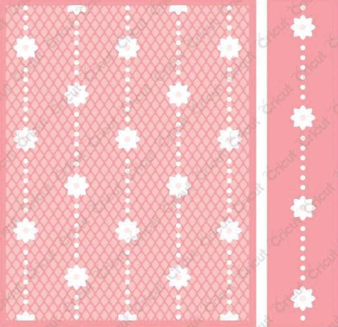 Cuttlebug 3d A2 Embossing Folder/border Set  Shower Blossom