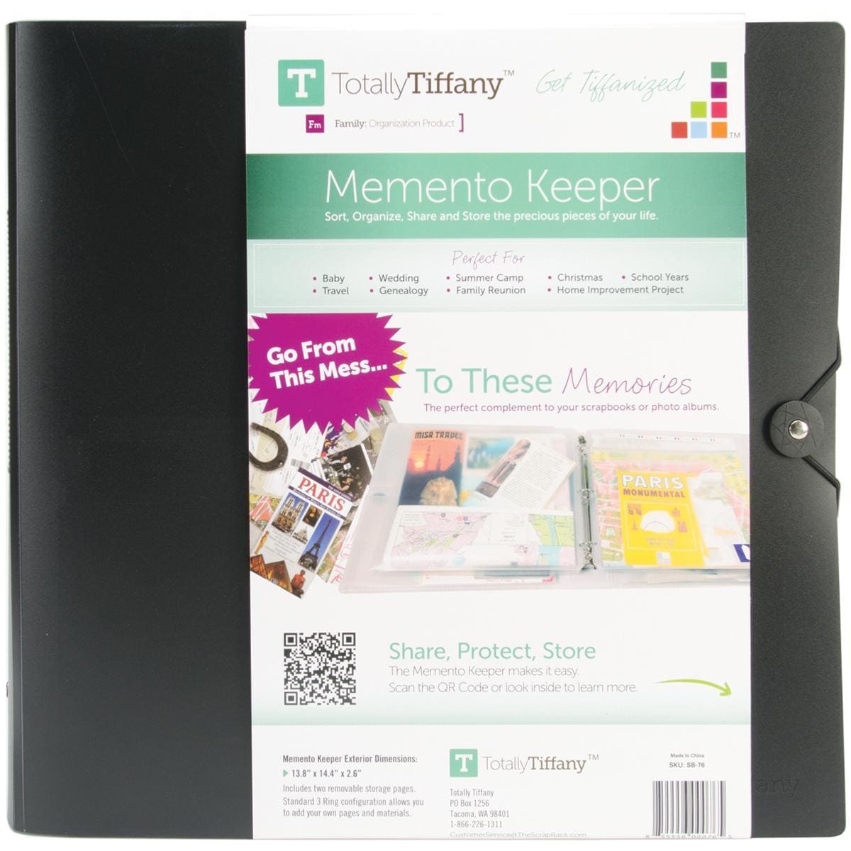 Totally tiffany Memento Keeper  13.8 X14.4 X2.6