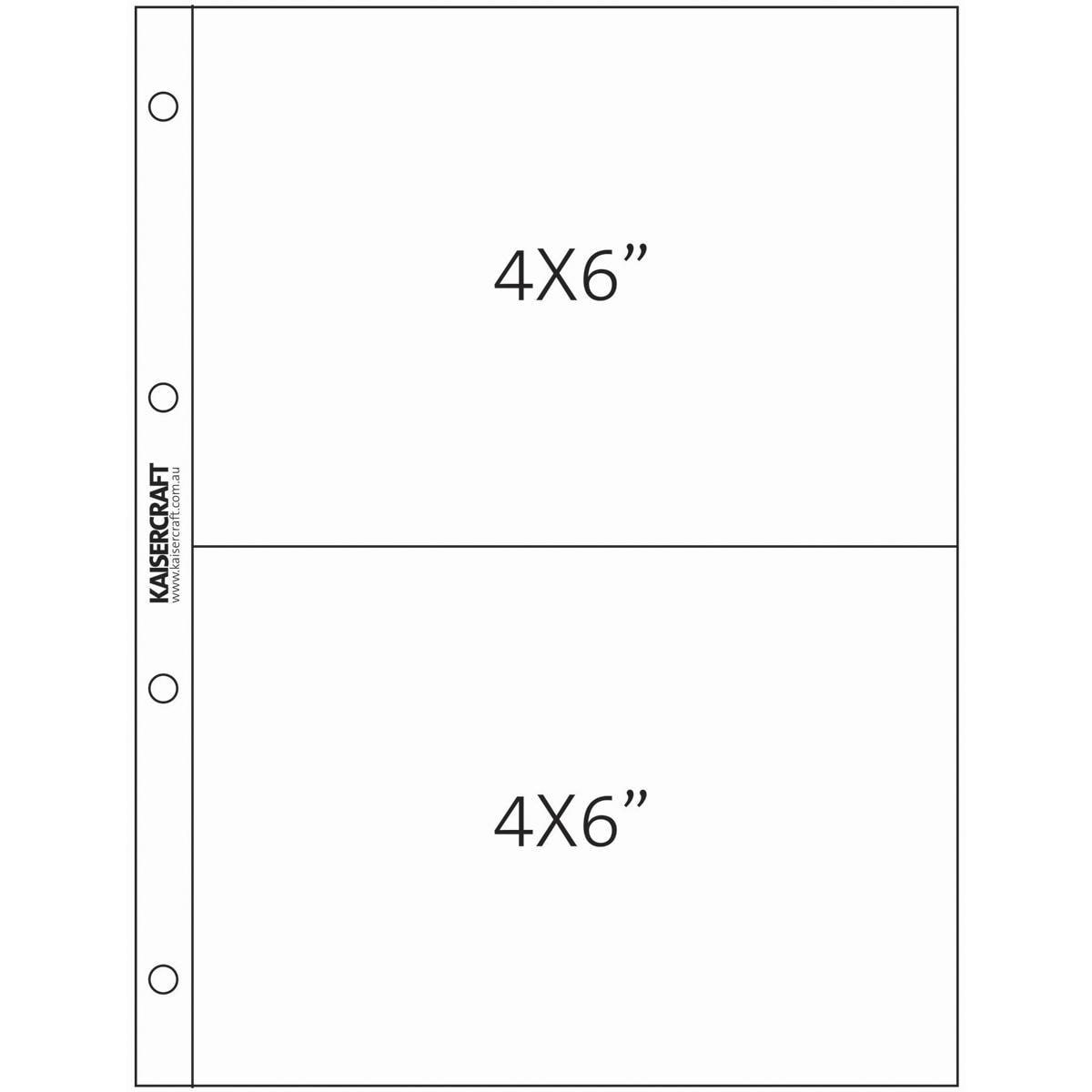 Captured Moments Pocket Pages 6 X8 10/pkg  (2) 4 X6 Pockets