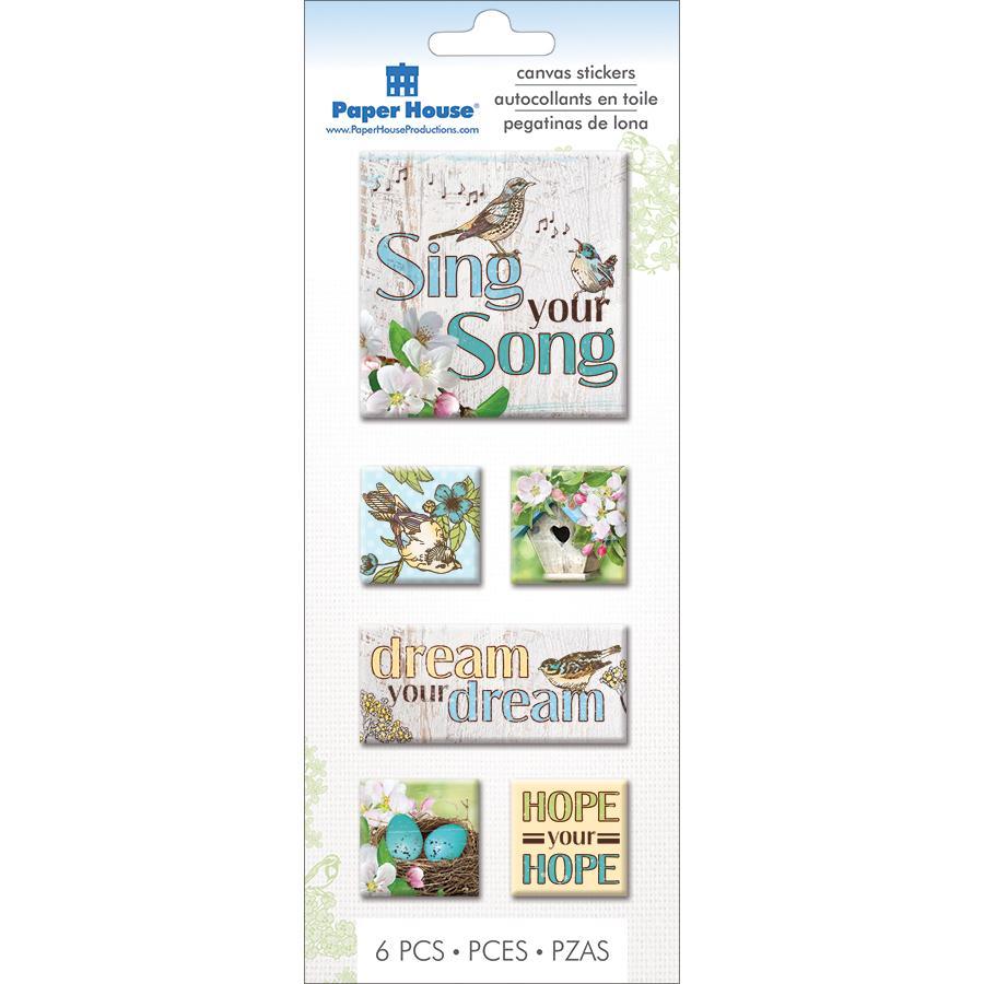 Paper House Canvas Sticker  Sing Your Song