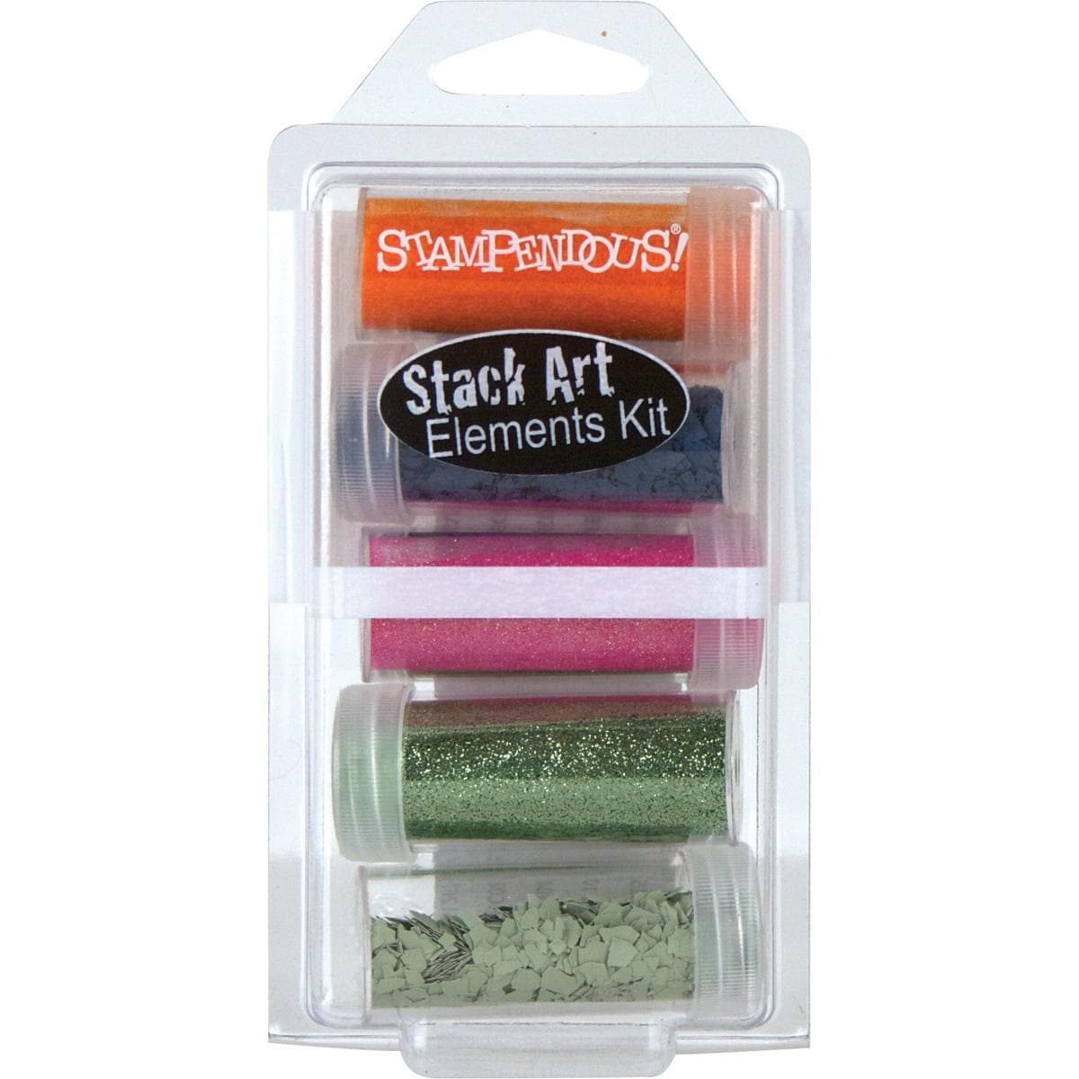 Stampendous Stack Art Elements Kit 5/pkg  70s