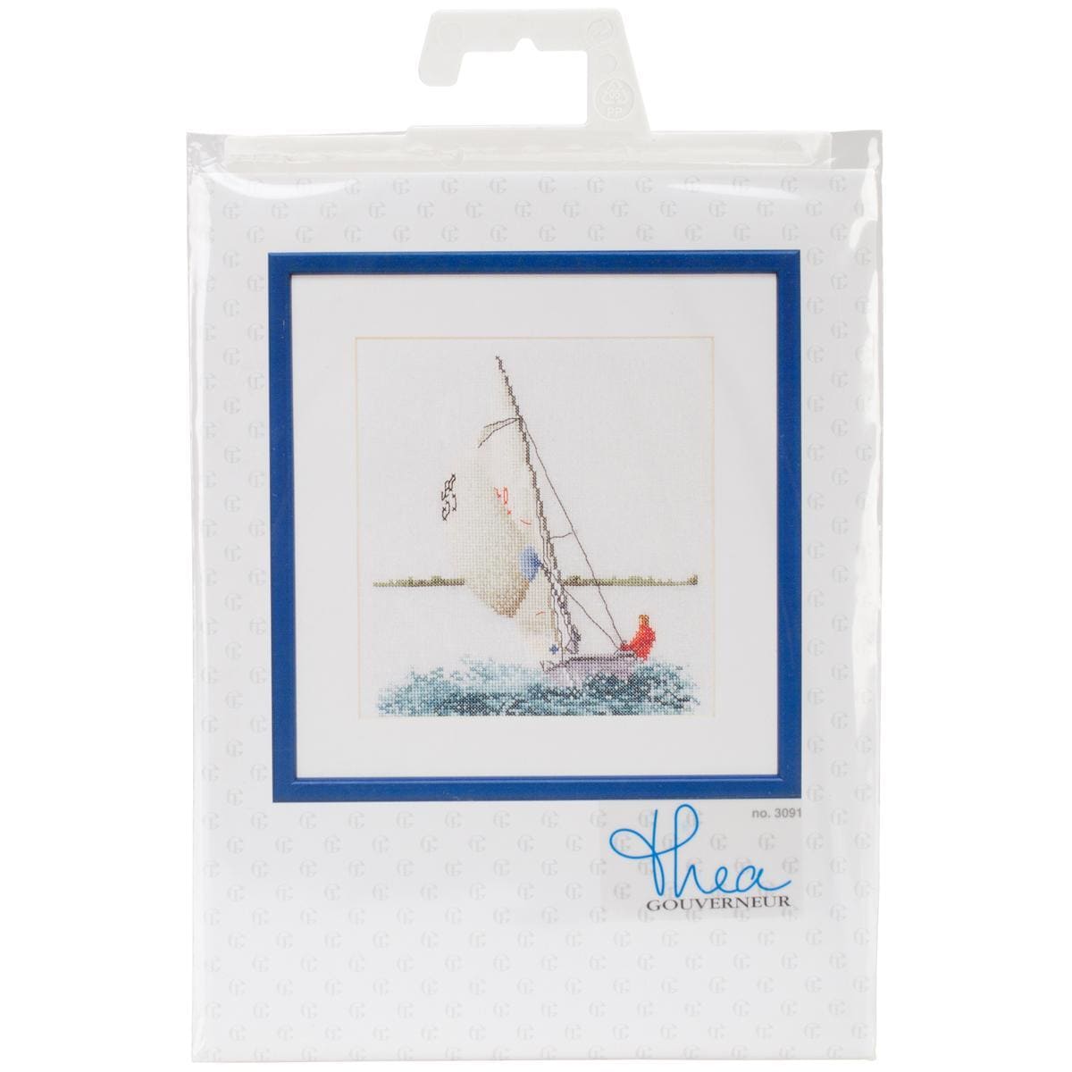Sailing On Linen Counted Cross Stitch Kit  6 1/4 X6 3/4 36 Count