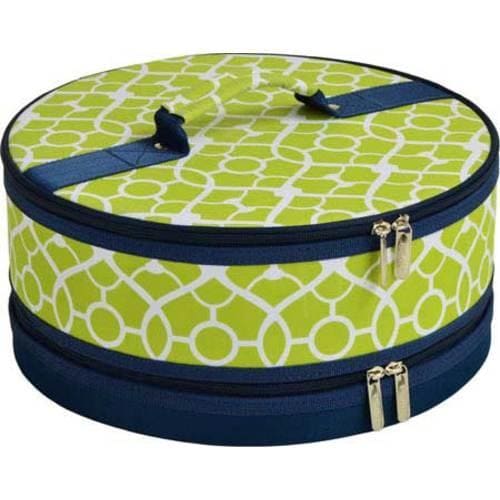 Picnic At Ascot Pie/cake Carrier Trellis Green