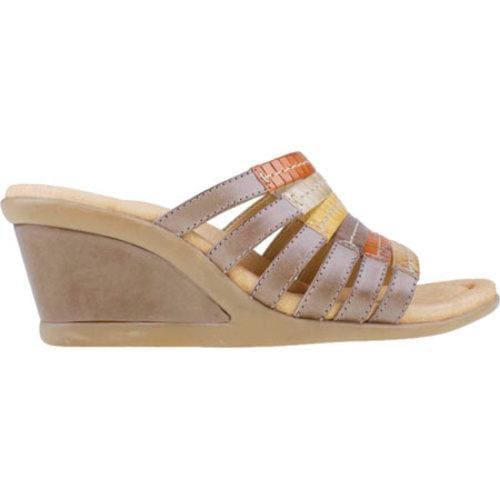 Women's Earth Gardenia Latte Full Grain Leather Earth Wedges