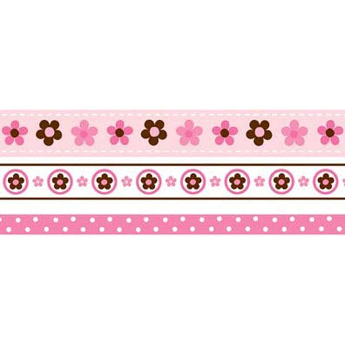 Babyville Boutique Ribbon Packs Three Sizes 6yd  Mod Girl Flowers