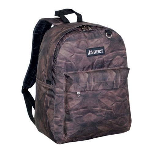 Everest Pattern Printed Backpack (set Of 2) Brown Rock