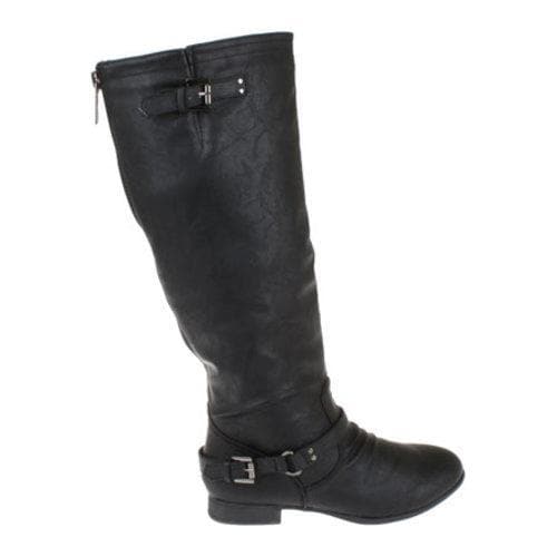 Womens Beston Coco 1 Black Faux Leather