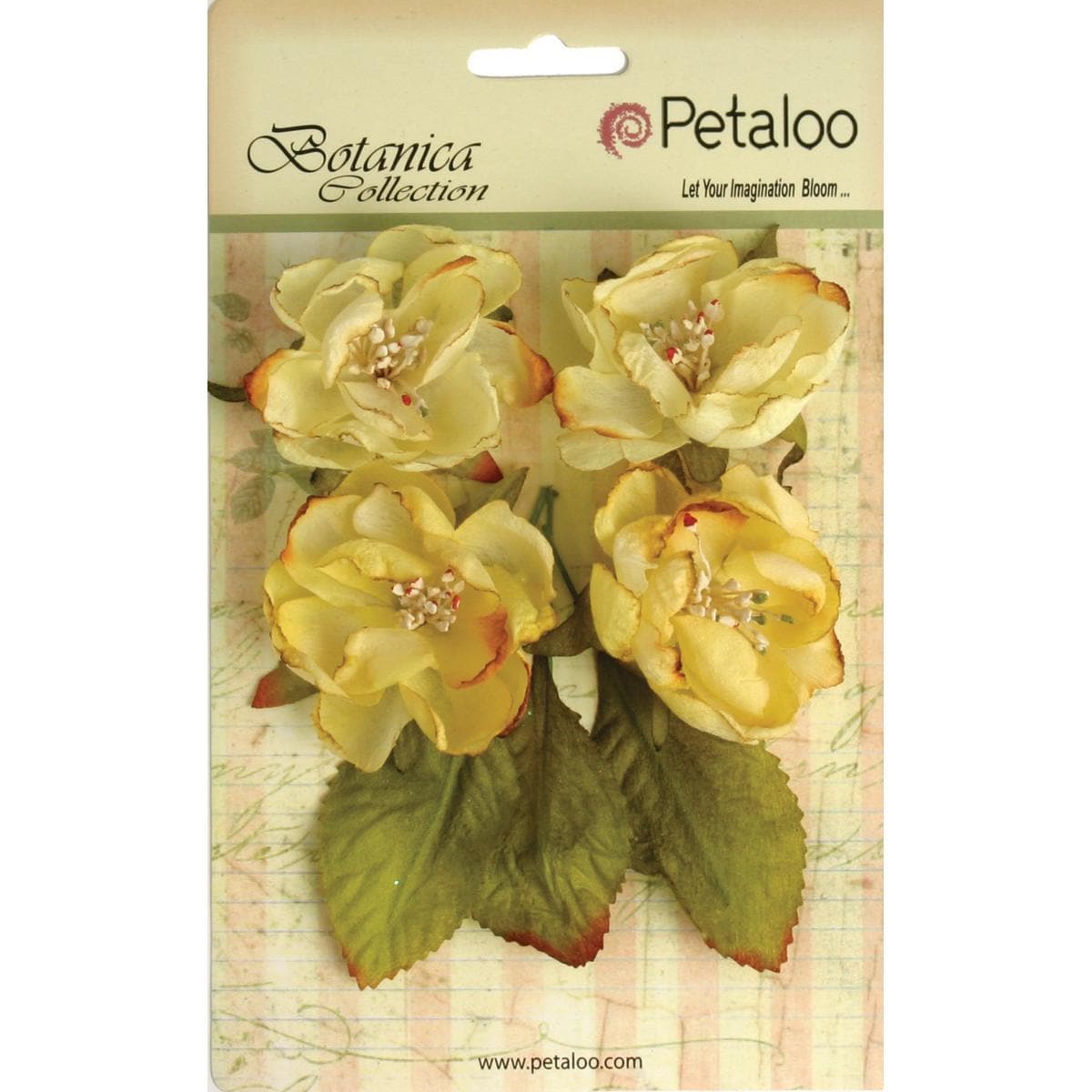 Botanica Blooms 4/pkg  Soft Yellow