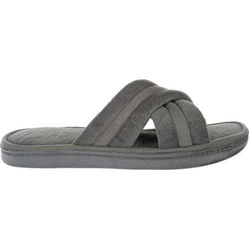 Mens Dearfoams Terry Slide Granite   16421660   Shopping