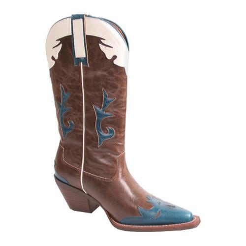 Womens AdTec 8609 14in Western Pull On Light Brown Faux Leather