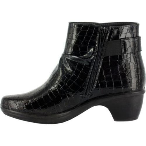 Womens Easy Street Wynne Black Patent Croco   Shopping