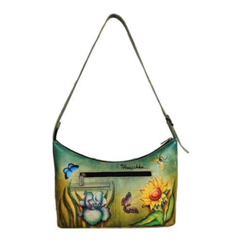 Womens Anuschka Medium Zippered Hobo Floral Dreams