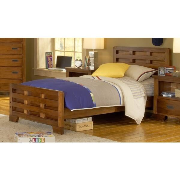 Shop Hardy Full Size Interlocking Wood Bed With Optional Trundle