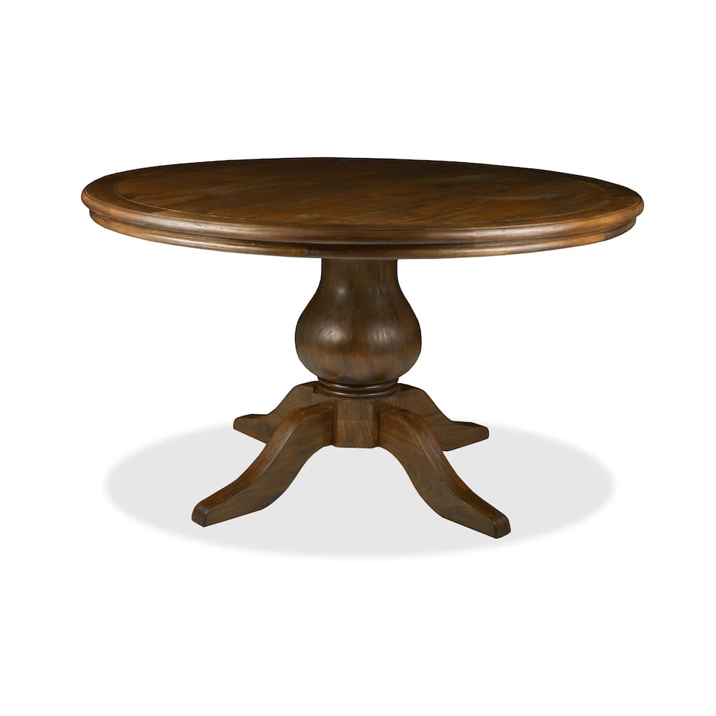 'La France' Reclaimed Wood Round Distressed Dining Table