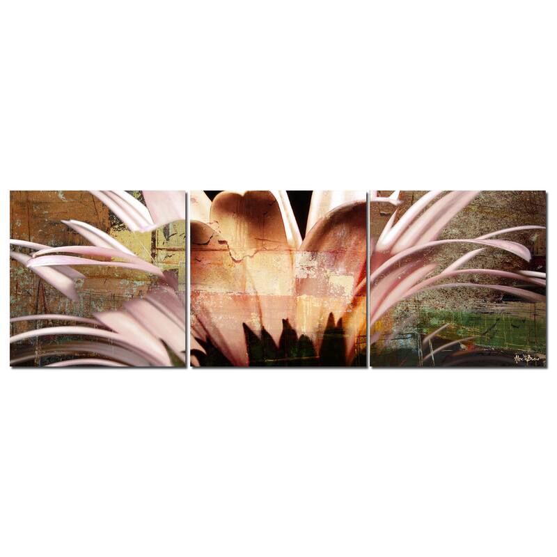 Ready2HangArt 'Daisy' Oversized Abstract Canvas Wall Art (3-Piece)