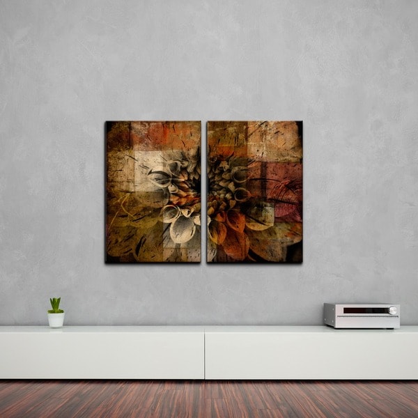 Ready2HangArt 'Daisy' Multi-panel Oversized Abstract Canvas Wall Art ...