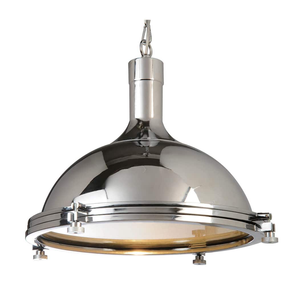 Chrome 1-light Ceiling Lamp