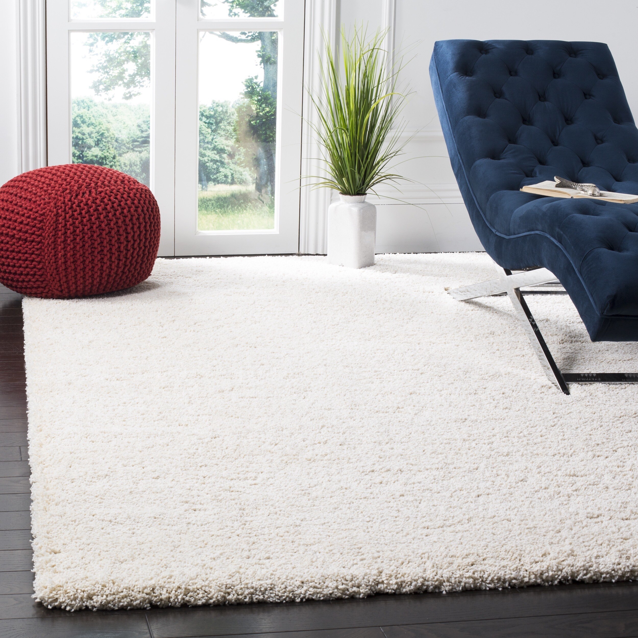 Shop Safavieh Milan Shag Ivory Rug 8 X 10 Free Shipping On