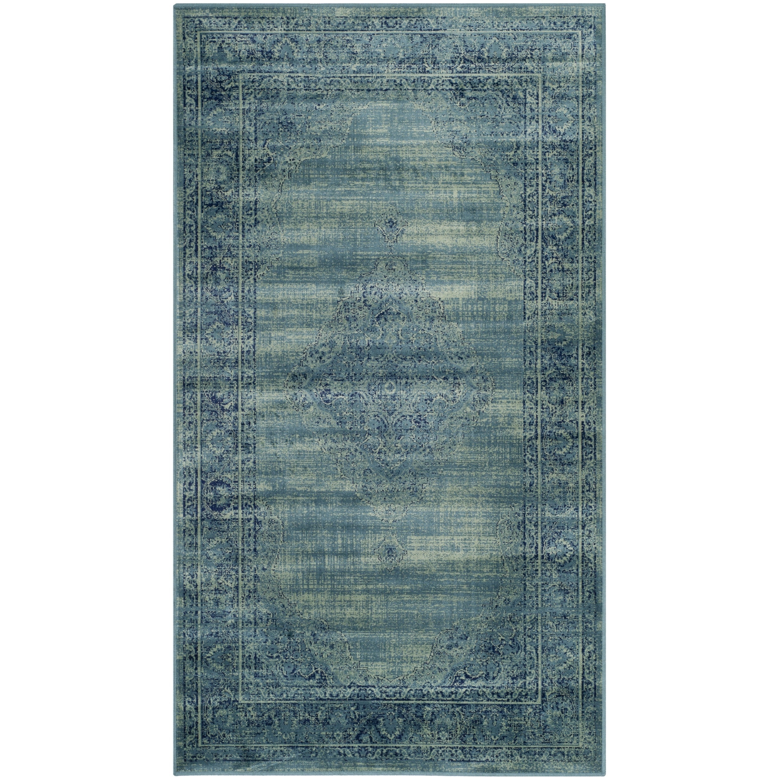 Safavieh Vintage Turquoise Viscose Transitional Rug (27 X 4)