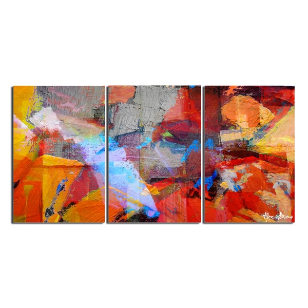 Shop Ready2HangArt 'Abstract' Gallery-wrapped Canvas Wall Art (Set of 3 ...