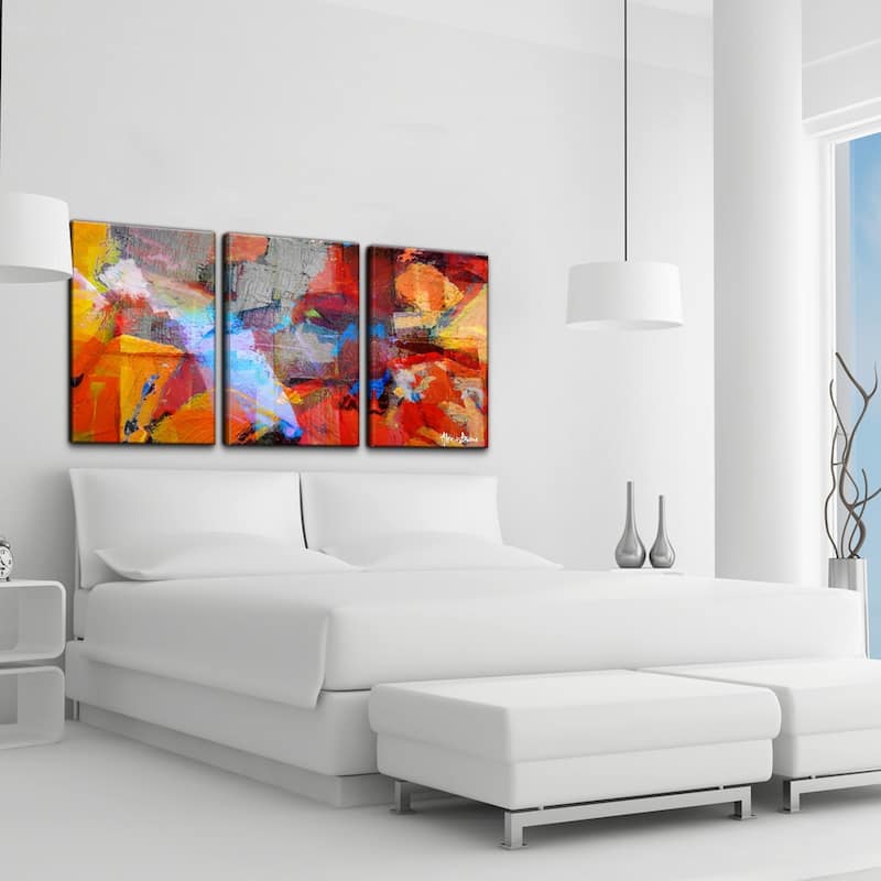 Ready2HangArt 'Abstract' Gallery-wrapped Canvas Wall Art (Set of 3)