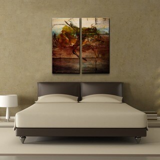 Ready2HangArt Rustic 'Abstract' 2-Pc Canvas Art Set - Bed Bath & Beyond ...