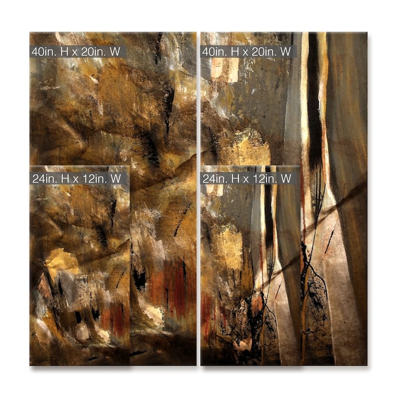 Ready2HangArt ' I' 2-Pc Rustic Abstract Canvas Art Set