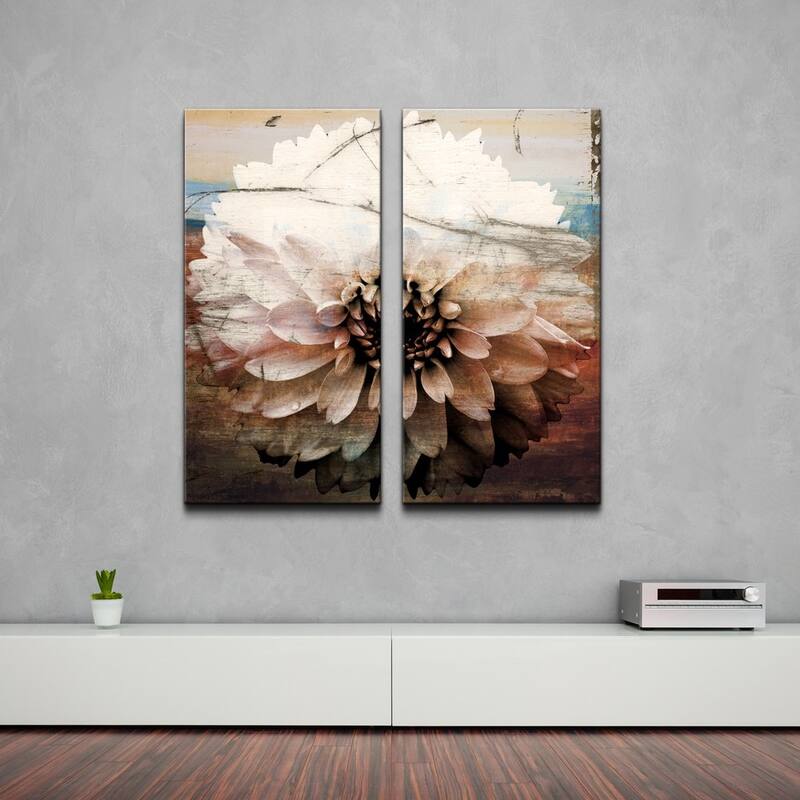Ready2HangArt 'Daisy' Oversized Canvas Wall Art (Set of 2)