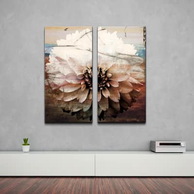Ready2HangArt 'Daisy' Oversized Canvas Wall Art (Set of 2)
