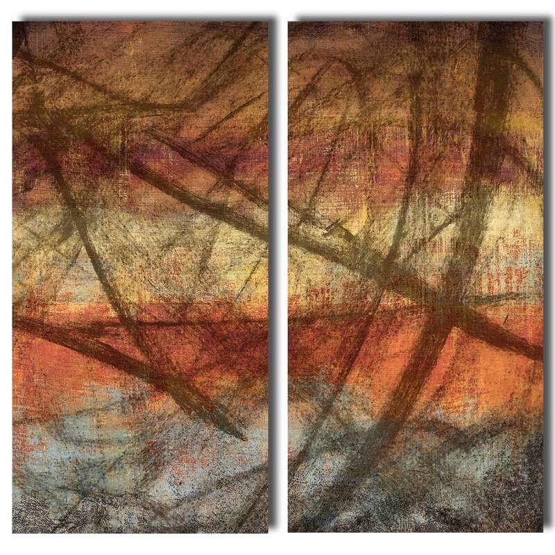 Ready2HangArt 'Abstract' Over-sized Canvas Wall Art (Set of 2)