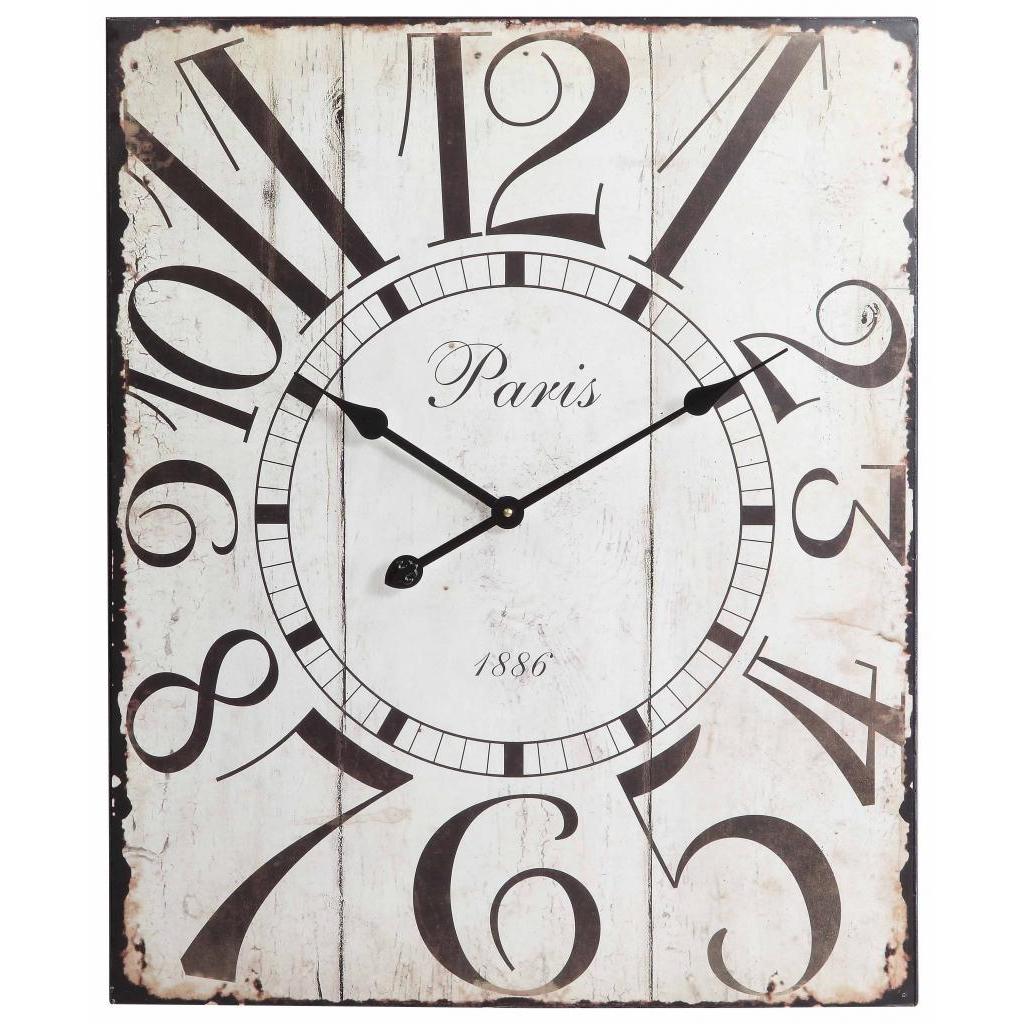 Starlin Whimsical Numerals Distressed Clock