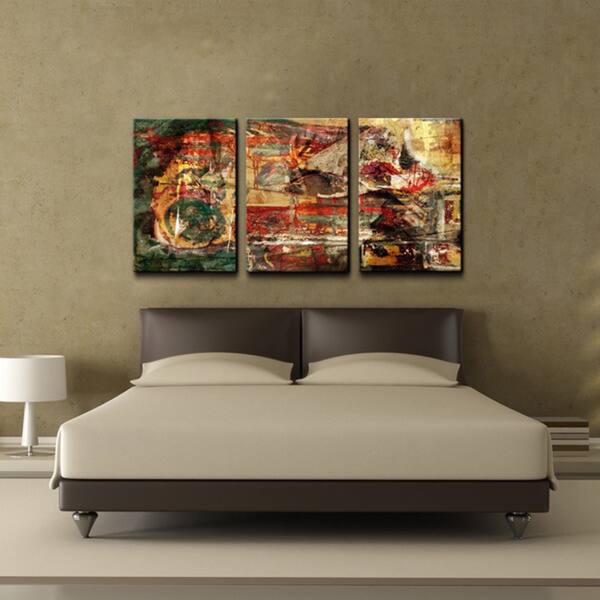 Ready2HangArt 'Abstract' Oversized Canvas Wall Art (Set of 3)