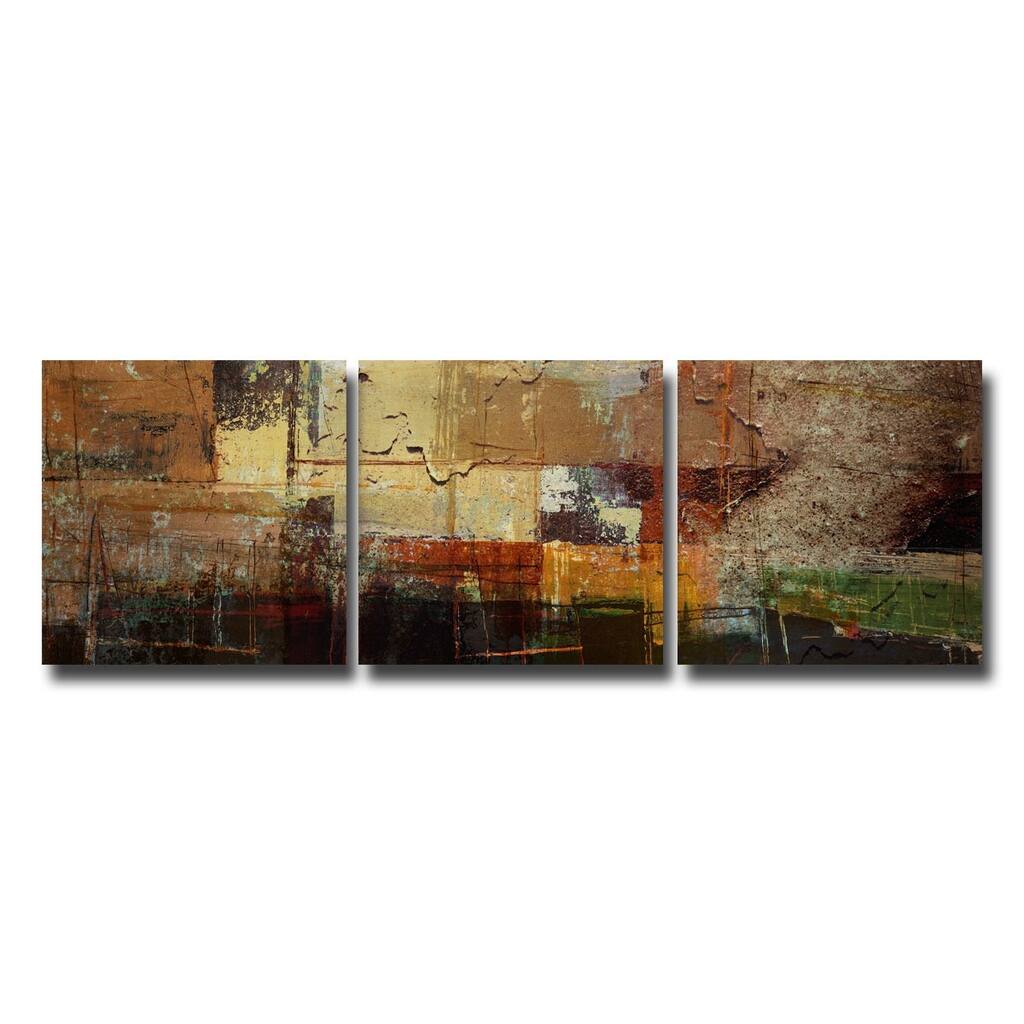 Ready2HangArt Rustic 'Abstract' 3-Pc Canvas Art Set