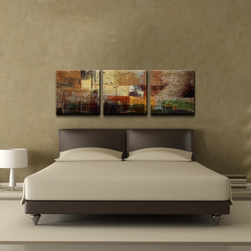 Ready2HangArt Rustic 'Abstract' 3-Pc Canvas Art Set
