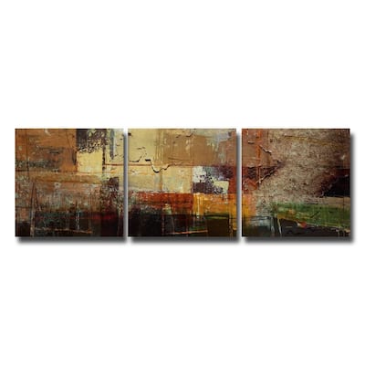 Ready2HangArt Rustic 'Abstract' 3-Pc Canvas Art Set