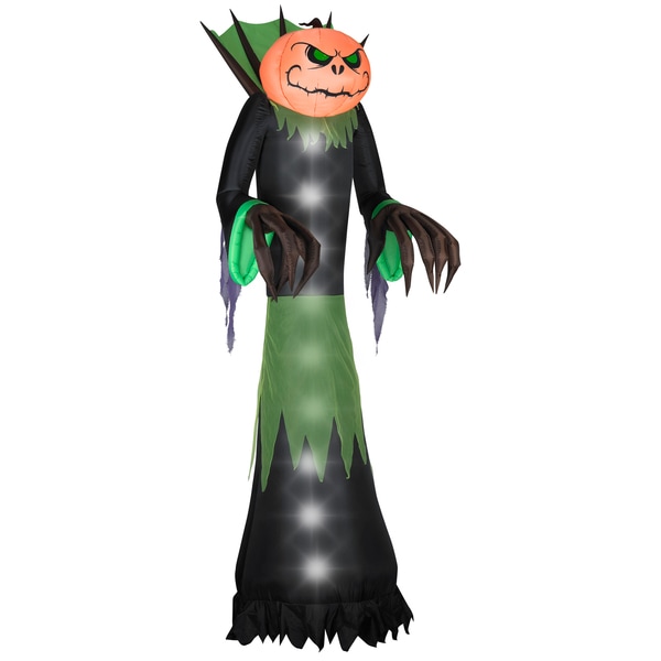 Shop Halloween Airblown Inflatable Pumpkin Head Reaper   Free Shipping