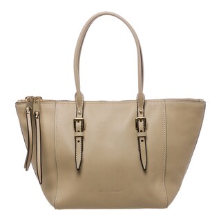 Burberry Salisbury Small Beige Smooth Leather Tote