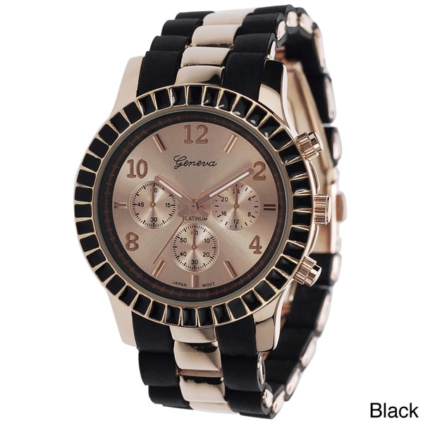 Geneva Platinum Women's Link Japanese Quartz Watch Geneva Platinum Women's Geneva Watches